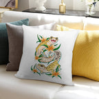Leopard Geckos Are A Fun Time Soft Reinforced Edging Throw Pillow