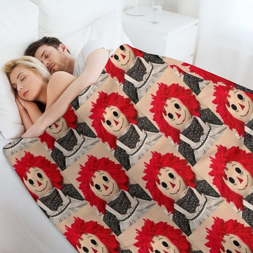 Sweet Raggedy Ann 2 Sustainable Throw Blanket