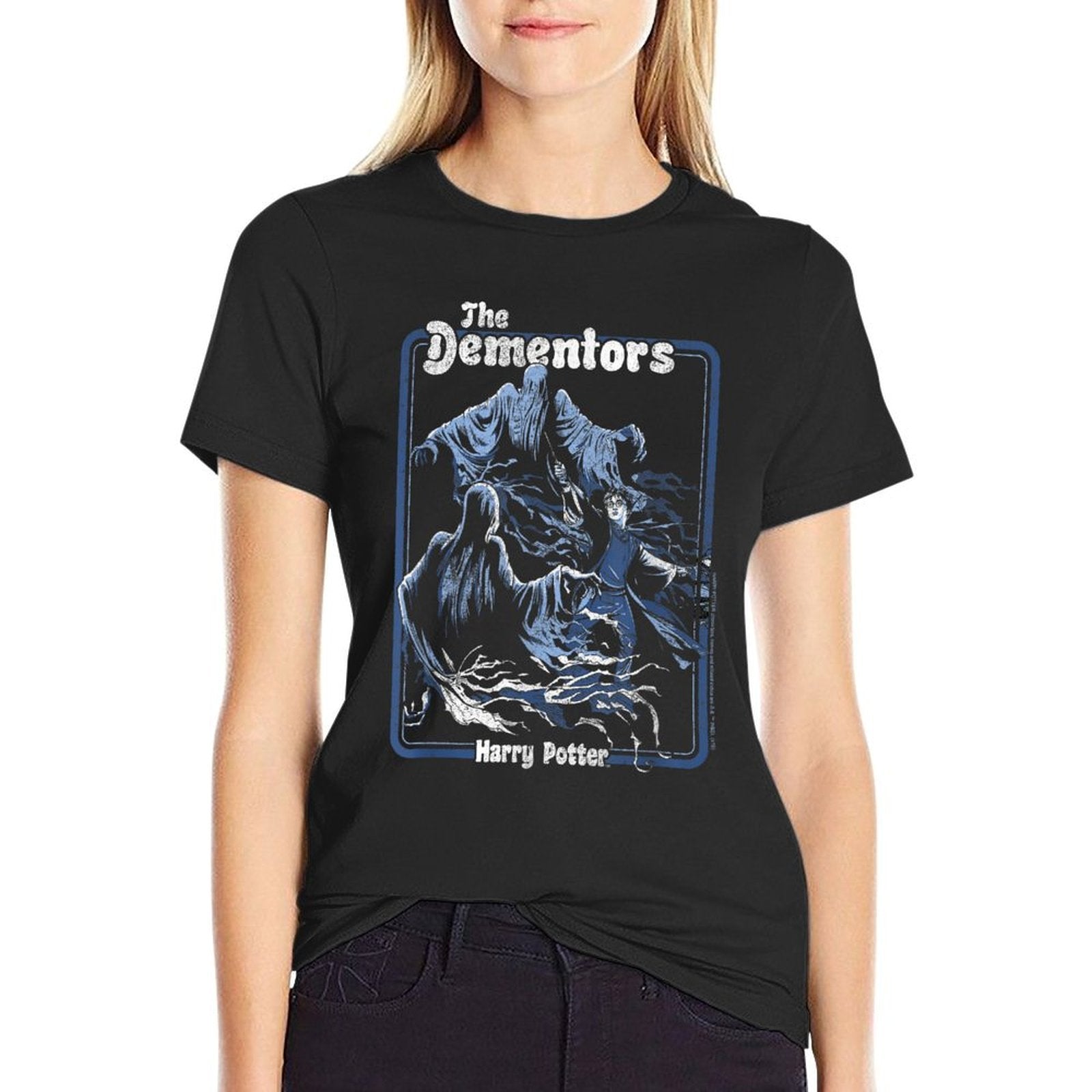 Harry Potter Dementors Kiss Vintage - Black, Classic Fit, Crew Neck,  Graphic-printed T-Shirt