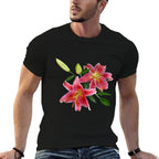 Stargazer Lily Great for Gardeners Flower Lovers Gift  Lightweight T-Shirt