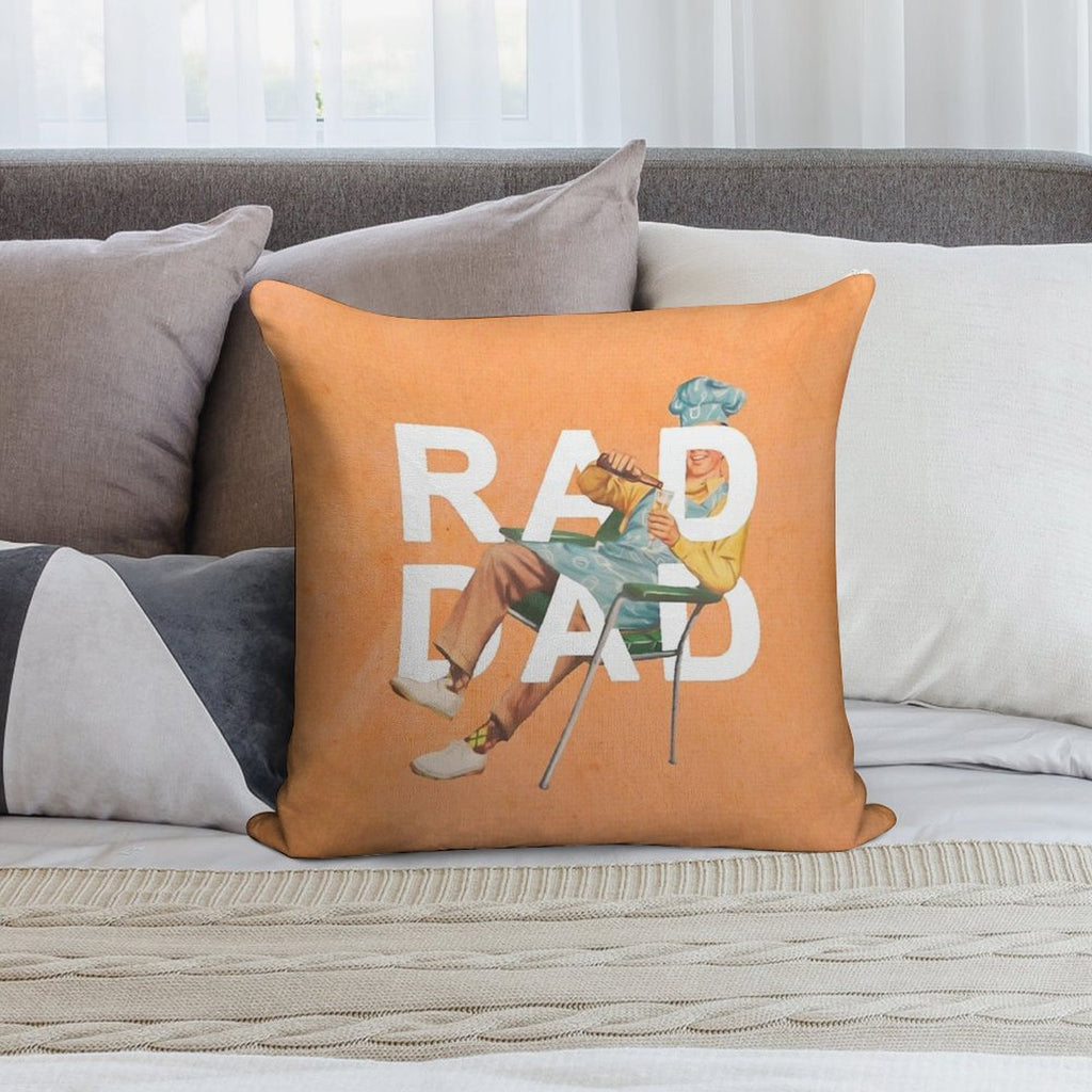 Rad Dad Soft Warmth Comfort Throw Pillow