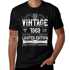 Vintage 50 Years Old Made In 1969 50th Birthday Gift  Tagless Design T-Shirt