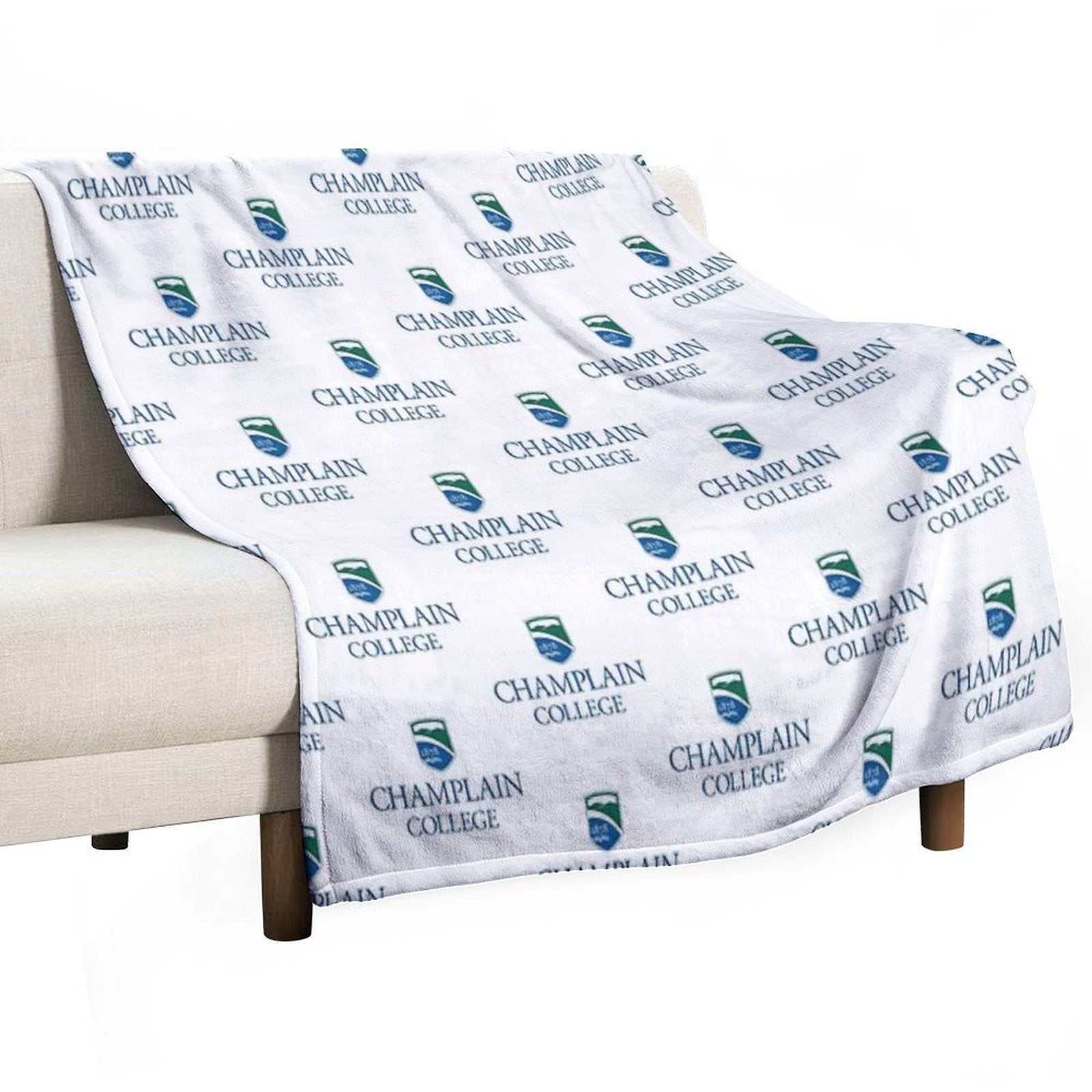 Champlain College Comfort Throw Blanket