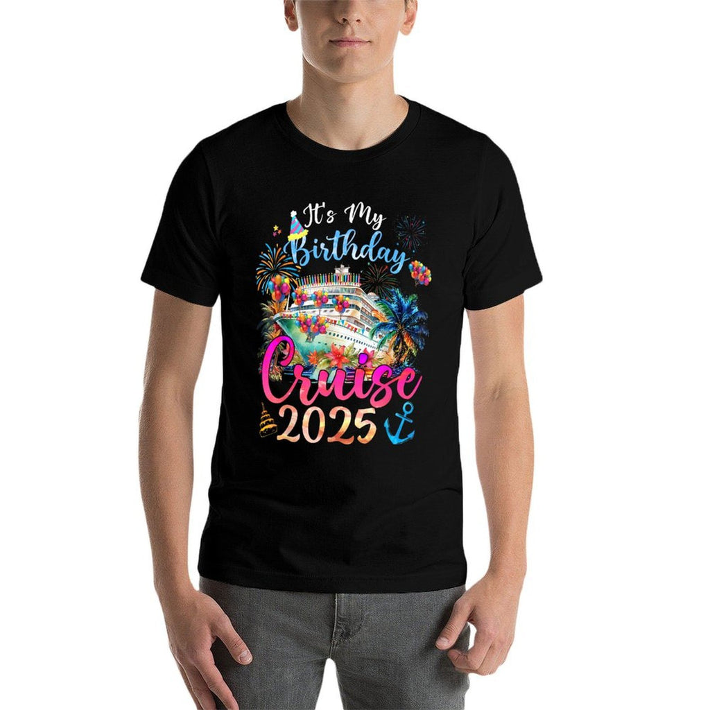 My Birthday Cruise 2025 Party Cruise Birthday Vacation  Breathable T-Shirt