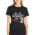 2 Year Old Race Car Birthday 2nd Racing Party Gift  Slim-fit Cut T-Shirt