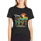 30 Yrs Old Vintage August 1991 Limited Edition 30th Birthday  Graphic-printed T-Shirt