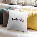 Wildcats Soft Hidden Zipper Throw Pillow