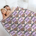 Cute Love Heart Bubble Tea Premium Throw Blanket