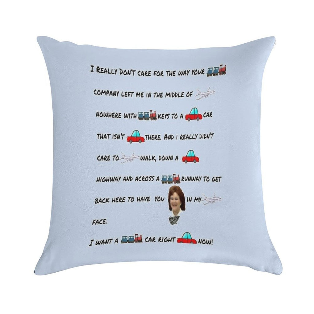 Planes, Trains And Some Automobiles Soft High-Density Material Throw Pillow