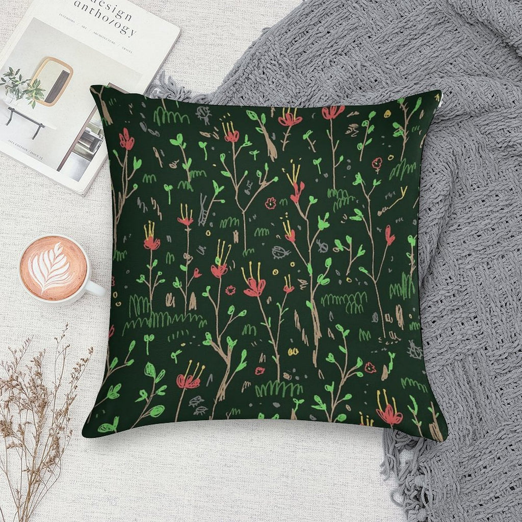 Woodland Floor Soft Gift Ready Throw Pillow