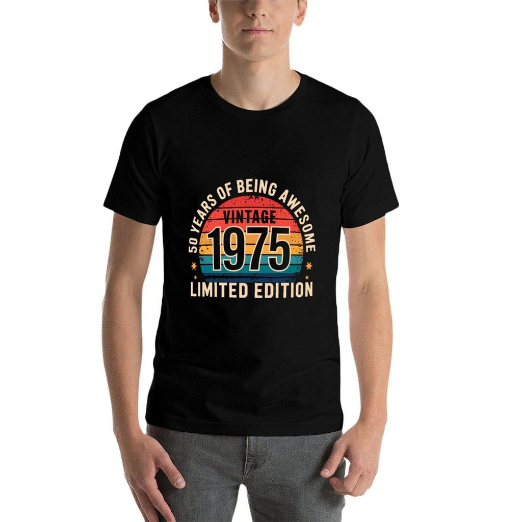 50 Year Birthday Decorations Men Gag 50yr 1975 50th Birthday  Affordable Price T-Shirt
