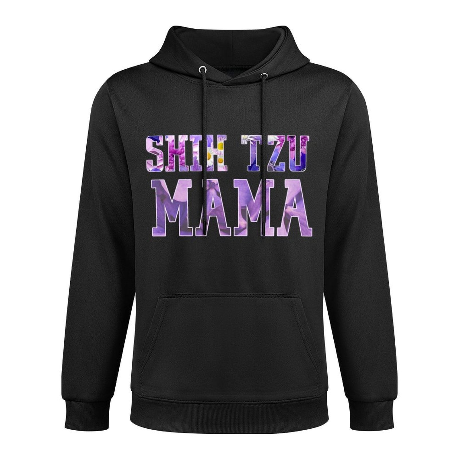 Shih Tzu Mama – Floral Dog Lover Design for Proud Pet Moms Premium Casual Wear Hoodie