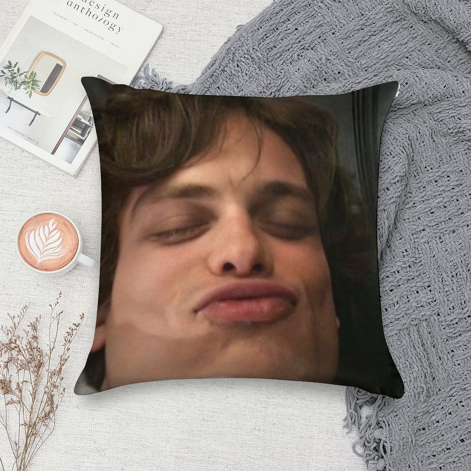 ( ˘ ³˘) Goob Soft Durable Construction Throw Pillow