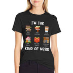Im The Kind Of Nerd Book Reading Coffee Drinking  Lightweight T-Shirt
