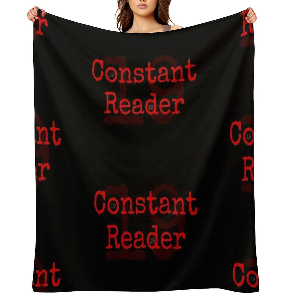 Constant Reader, Stephen King Fan Design Anti-pilling Throw Blanket