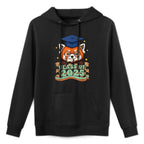Graduate Red Panda Class Of 2025 Kids Mens Womens Graduation Relaxed Fit Hoodie