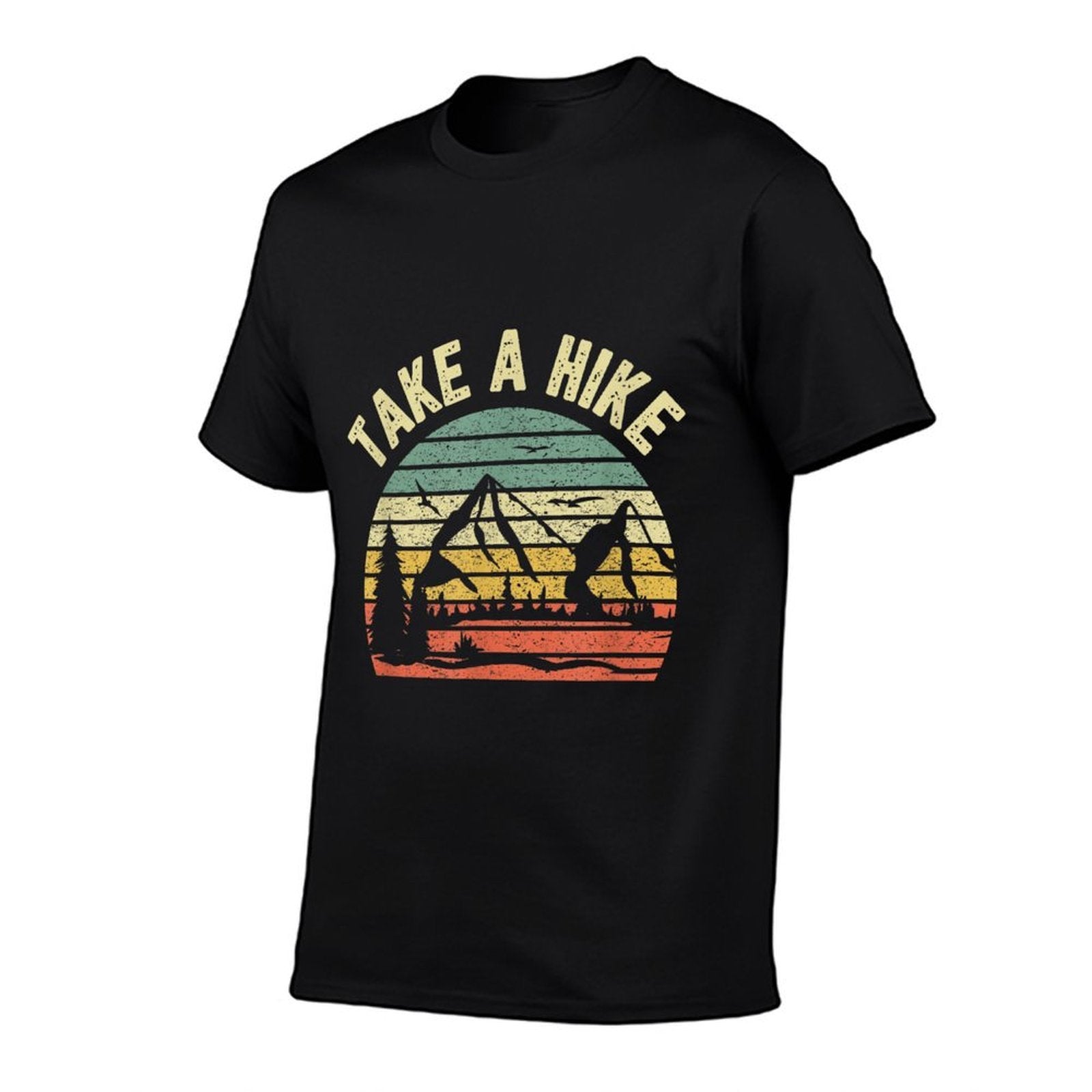 Take A Hike Retro Hiker Outdoors Camping Nature Hiking  Durable T-Shirt