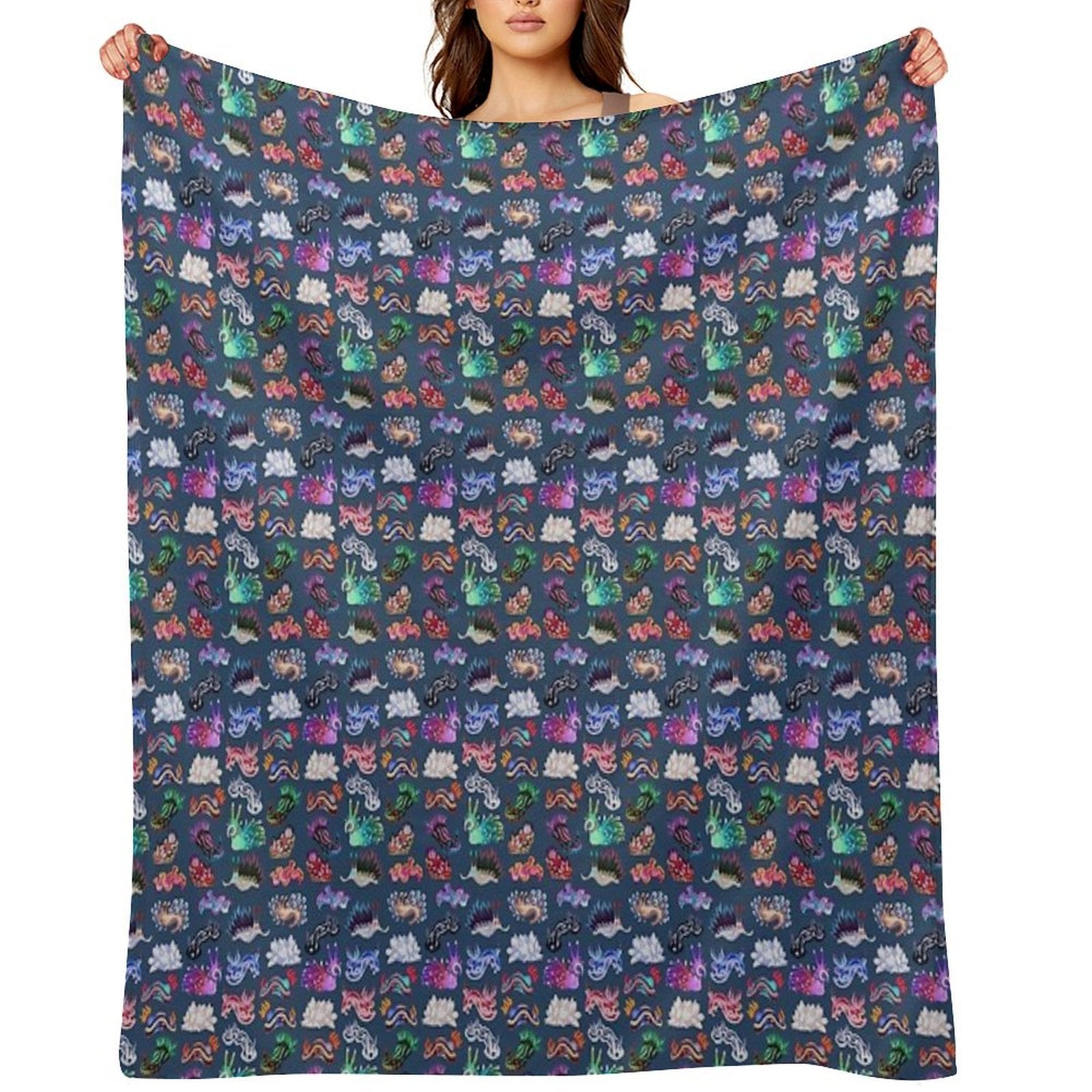 NUDIBRANCH Versatility Throw Blanket