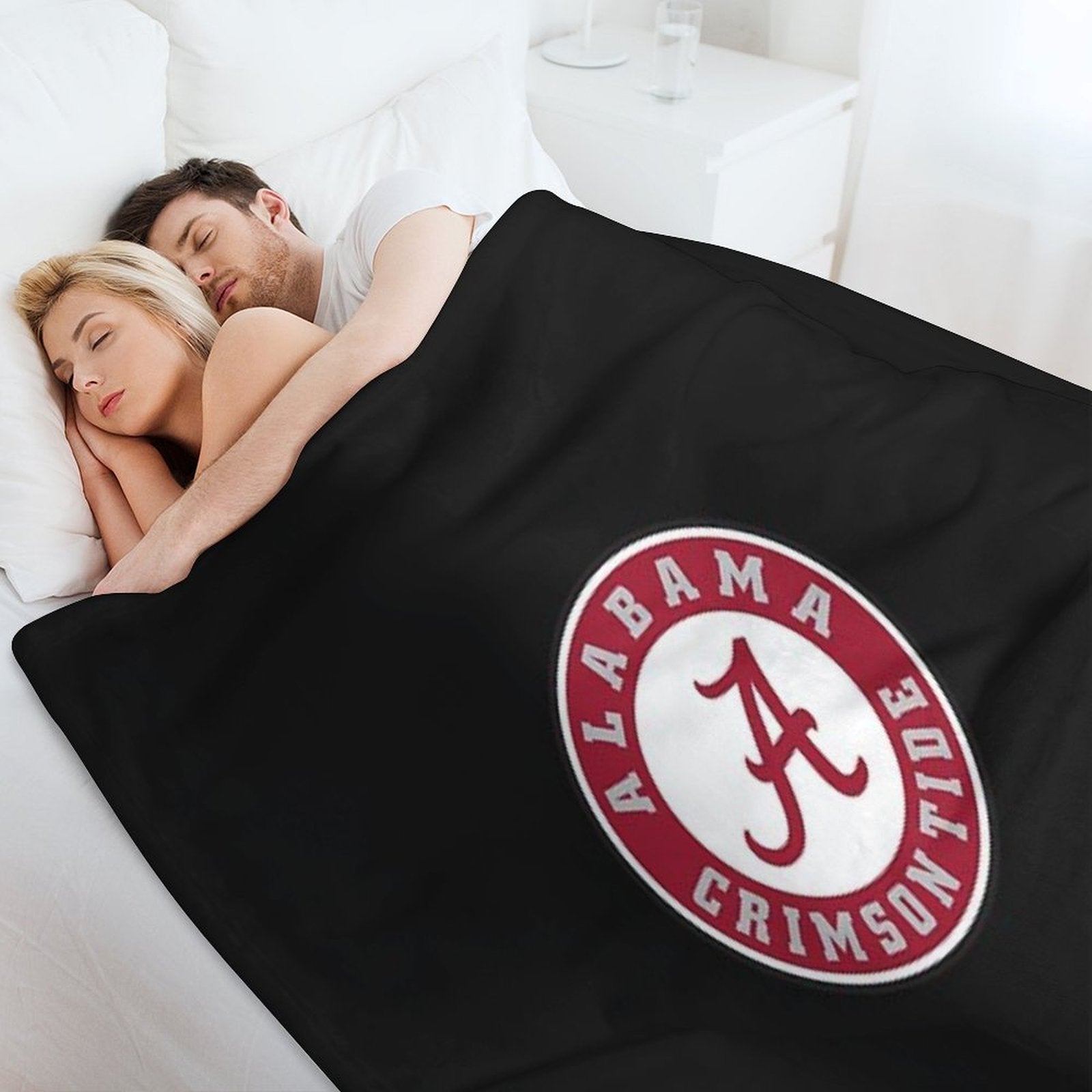 Alabama Logo Classic T-Shirt Lightweight Throw Blanket