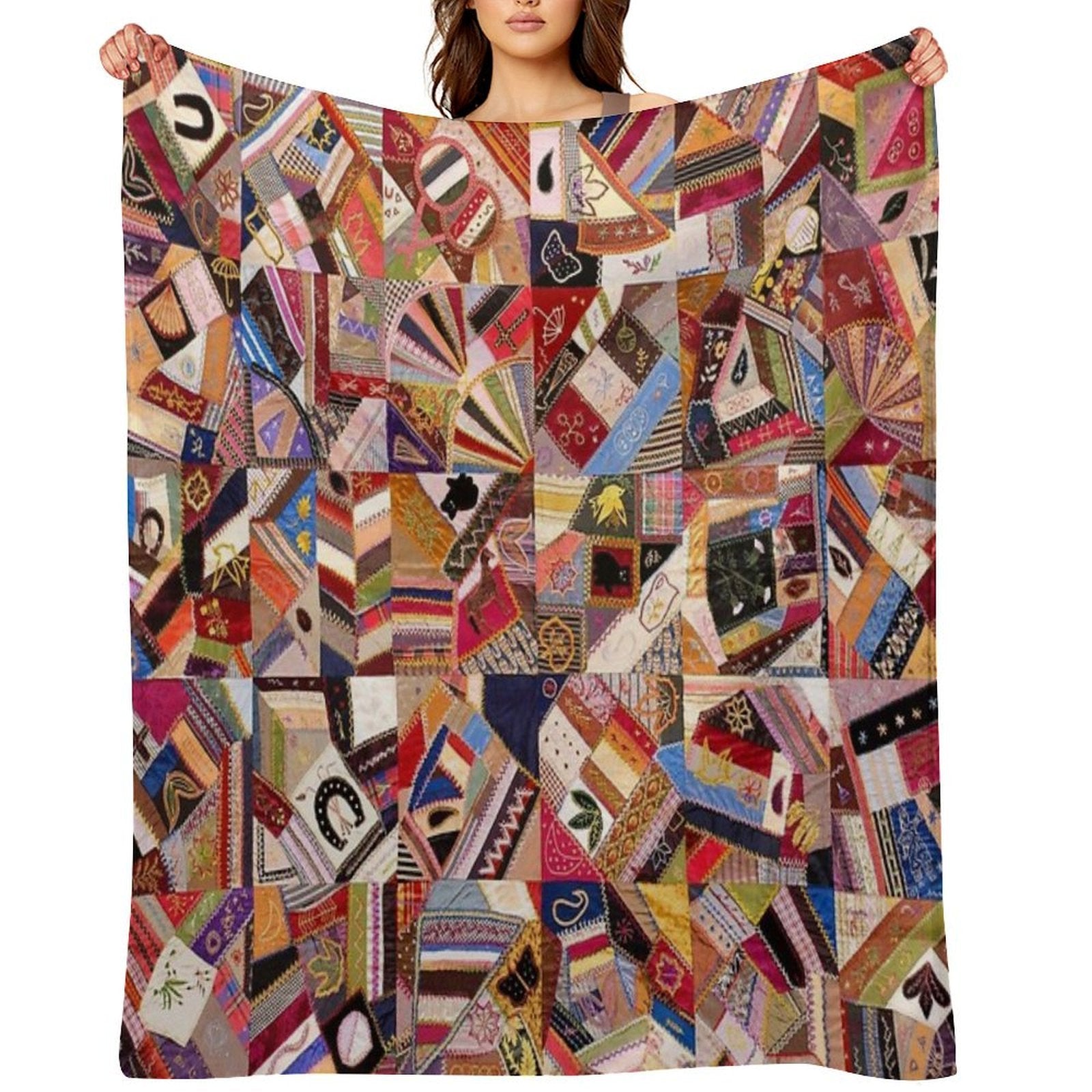 Quilt Top Versatility Throw Blanket
