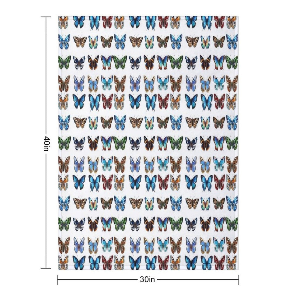 Butterflies Velvety-soft Throw Blanket