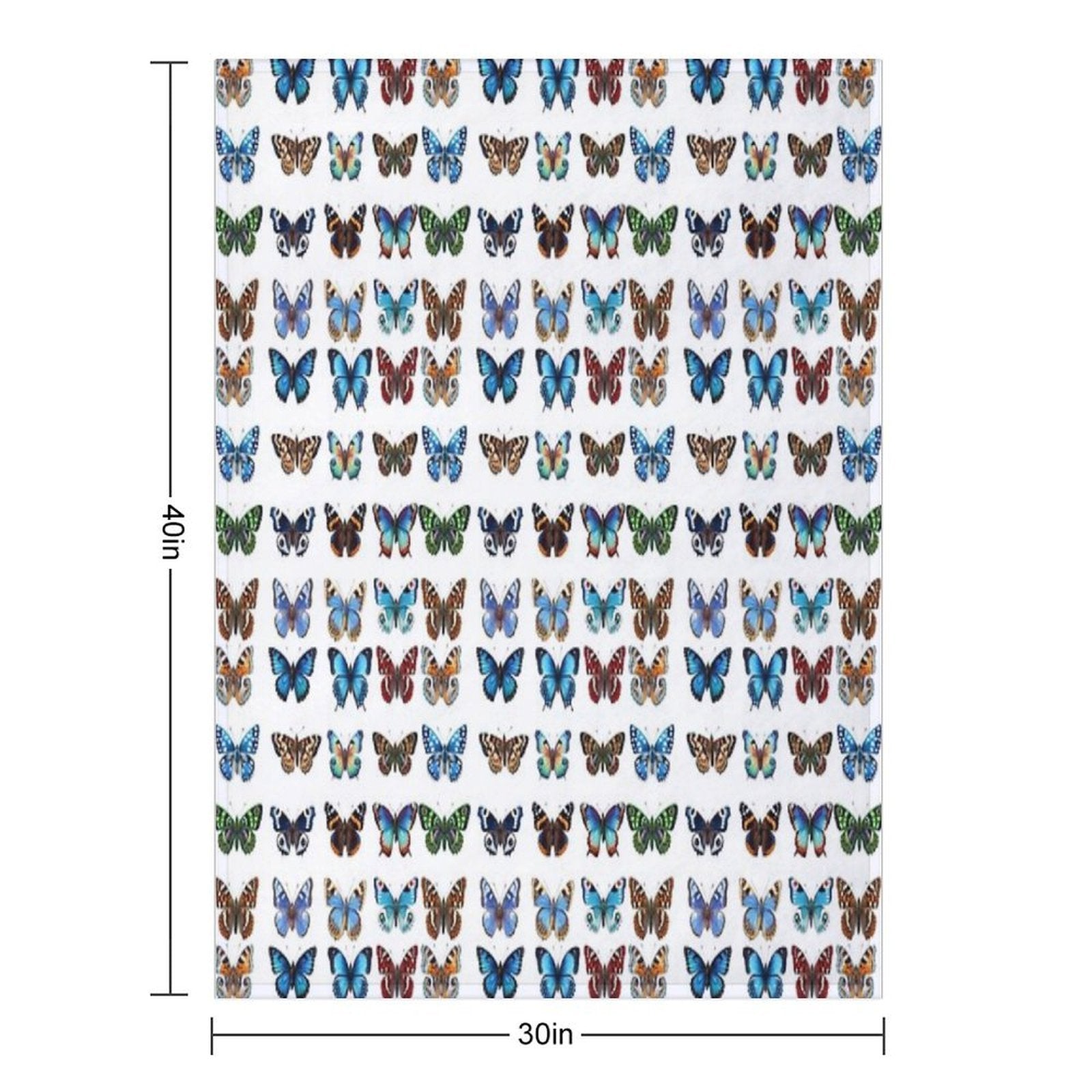 Butterflies Velvety-soft Throw Blanket