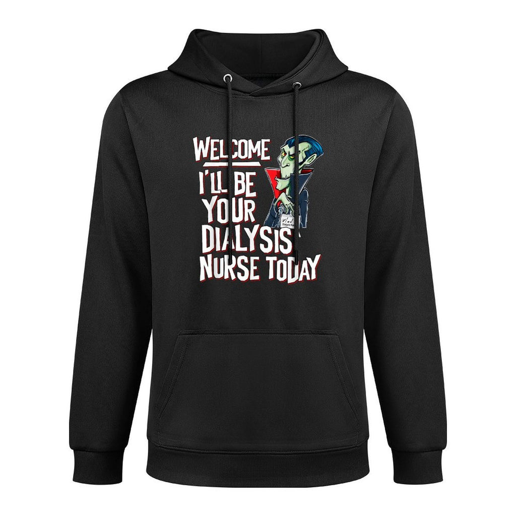 Funny Dialysis Nurse for Halloween A Dialysis Vampire Colorfast Hoodie