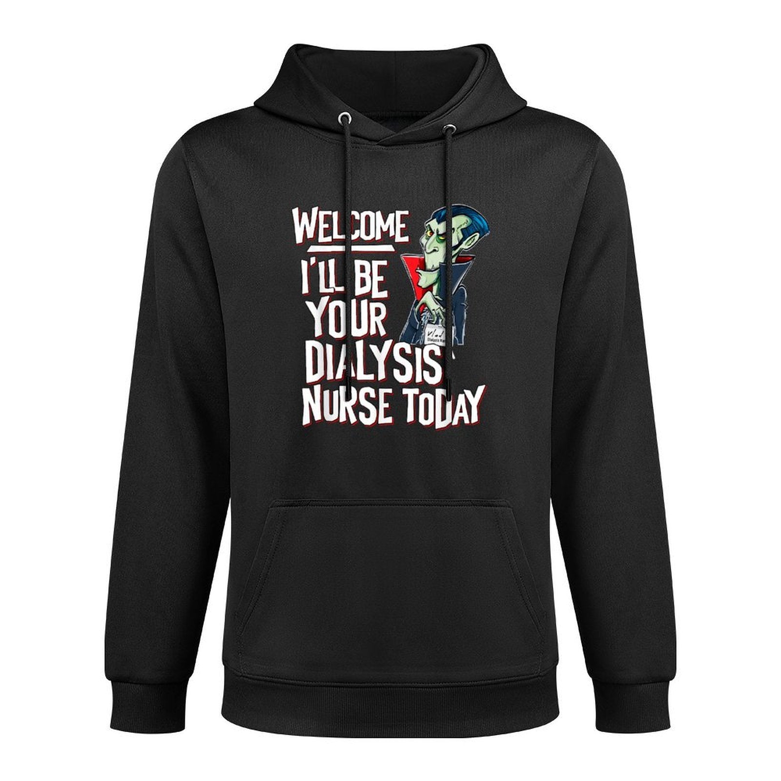 Funny Dialysis Nurse for Halloween A Dialysis Vampire Colorfast Hoodie