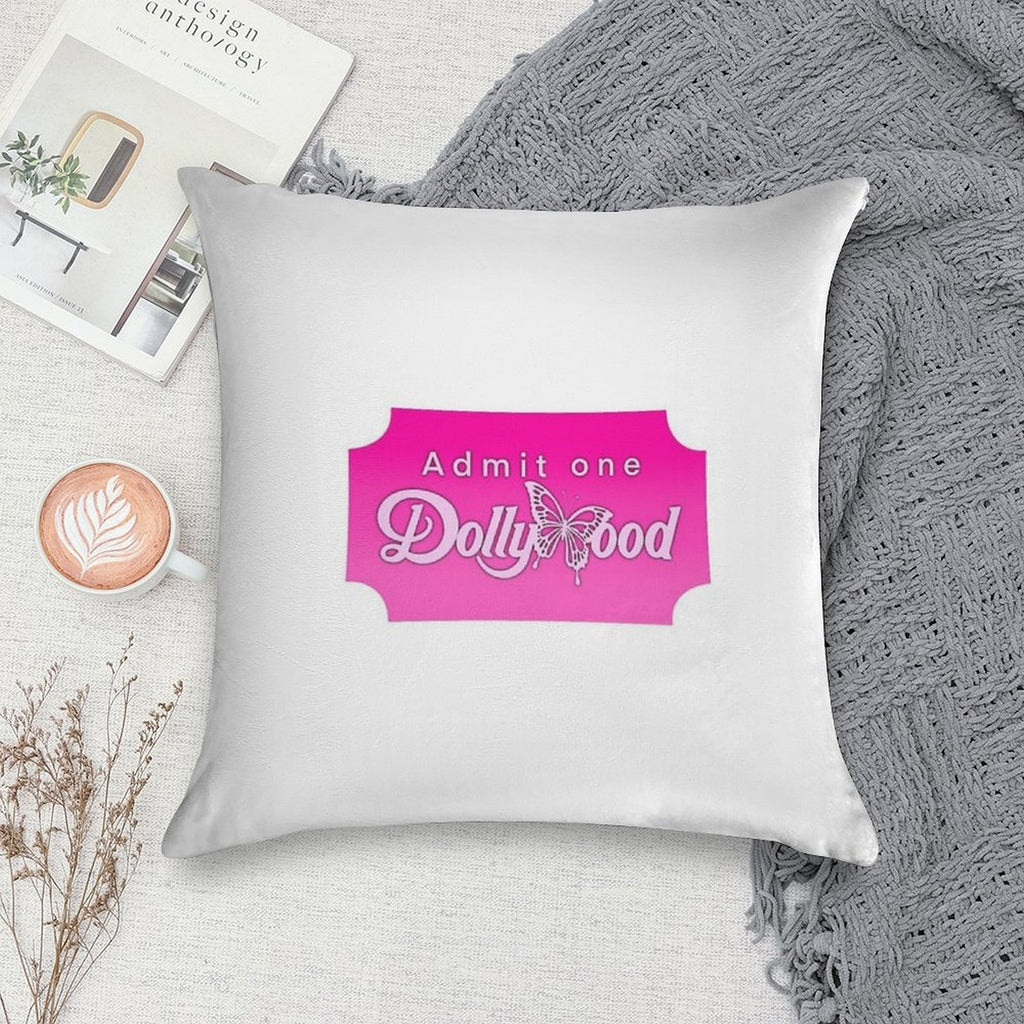 Dollywood Ticket Soft Warmth Comfort Throw Pillow