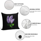 Lilac Soft Warmth Comfort Throw Pillow