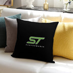 Motorsport  ST  Focus  Performance  Green Soft Reinforced Edging Throw Pillow