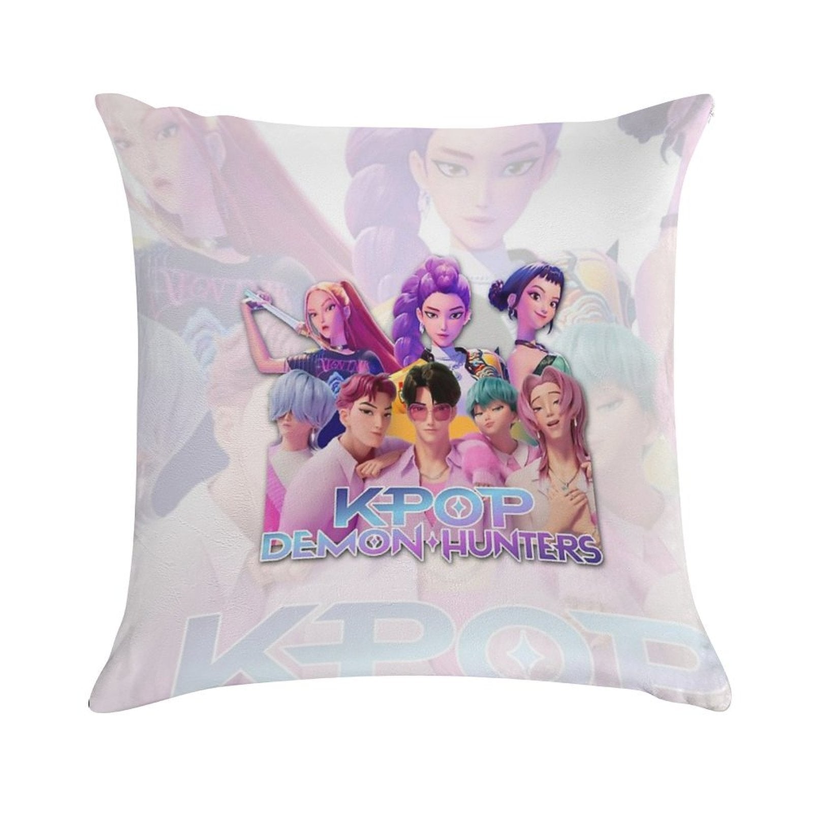 Kpop Demon Hunters Soft Luxury Feel Throw Pillow