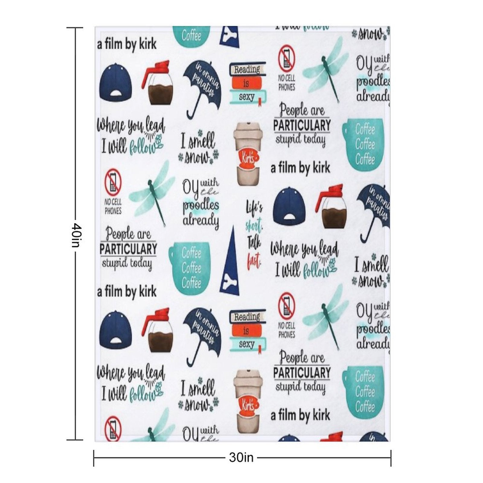 Bigger Sticker Pack I Smell Snow, In Omnia Paratus, A Film by Kirk All-season Throw Blanket