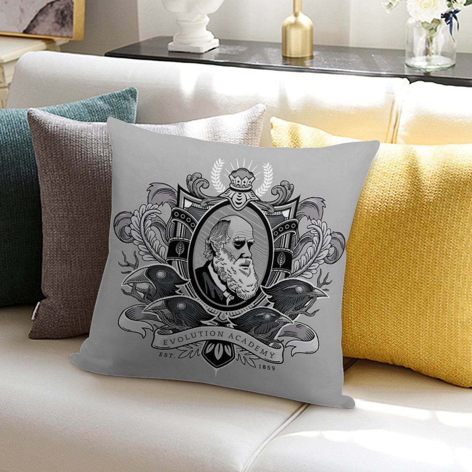 Evolution Academy Soft Decorative Cover Throw Pillow