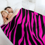 Pink Zebra Multi-functional Throw Blanket