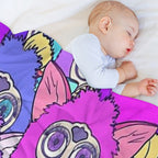 Purple Furbys Lightweight Throw Blanket