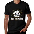 350 Dogs Years Old 50th Birthday For Dog Lover  Eco-friendly Material T-Shirt