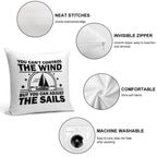 You Can't Control The Wind But You Can Adjust The Sails Soft Skin-Friendly Throw Pillow