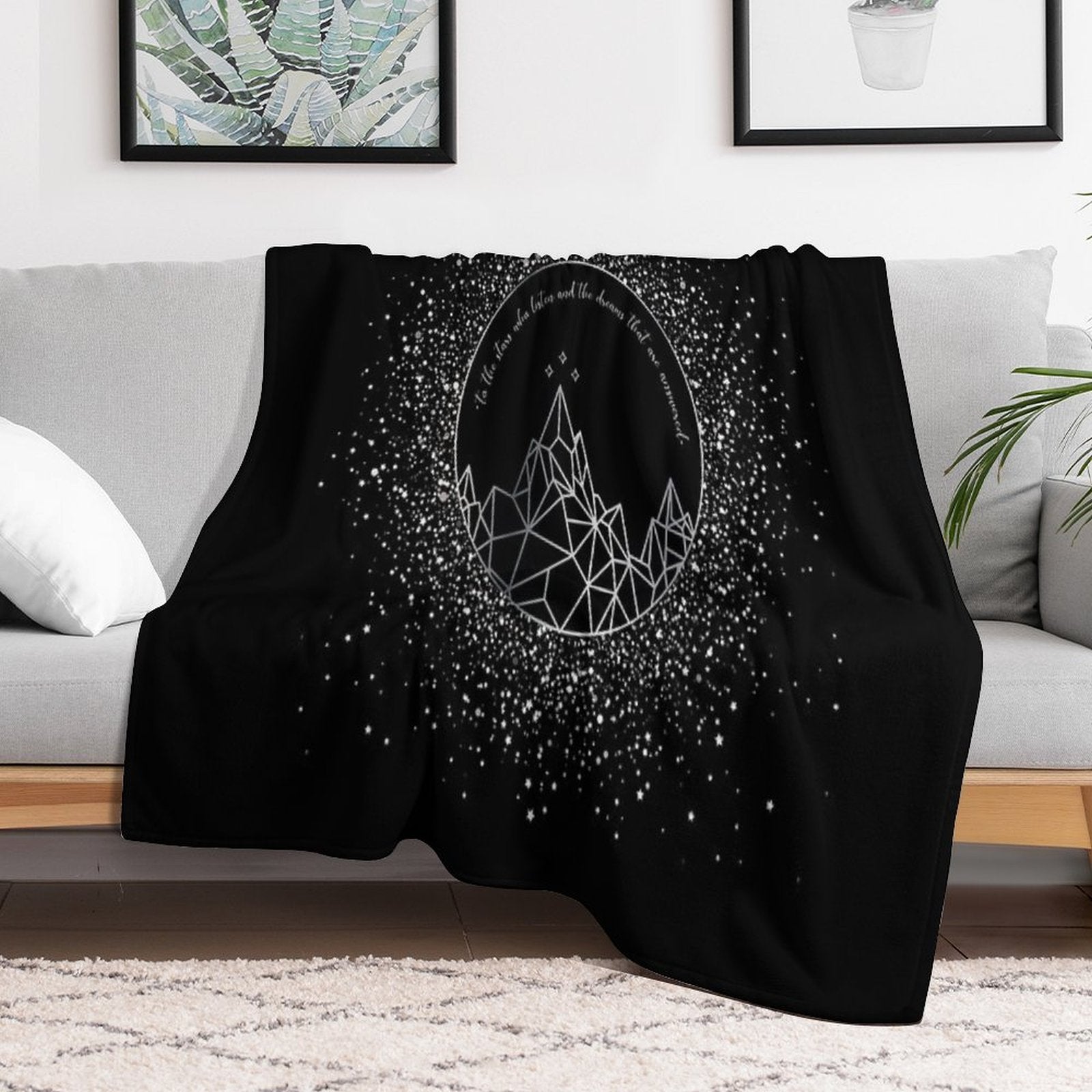 To The Stars Who Listen, And The Dream That Are Answered Lightweight Throw Blanket