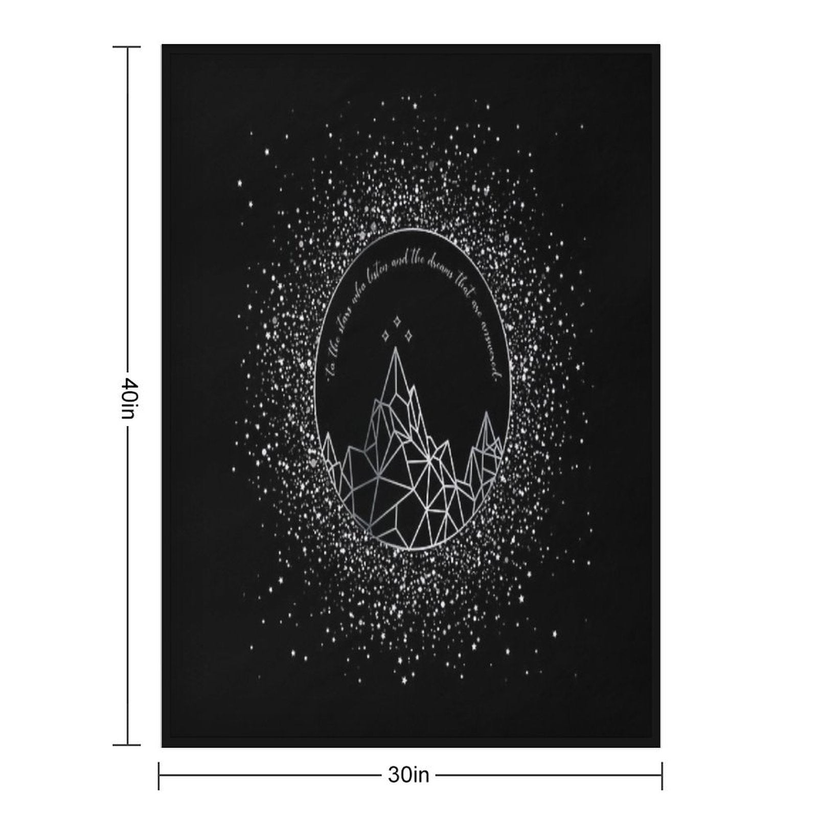 To The Stars Who Listen, And The Dream That Are Answered Lightweight Throw Blanket