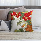 Nasturtium Flower Soft Luxury Feel Throw Pillow