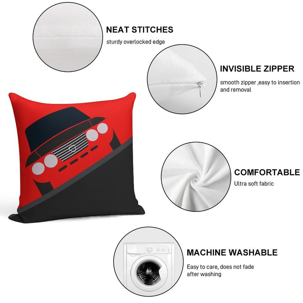 Lancia Fulvia Soft Shrink-Resistant Throw Pillow