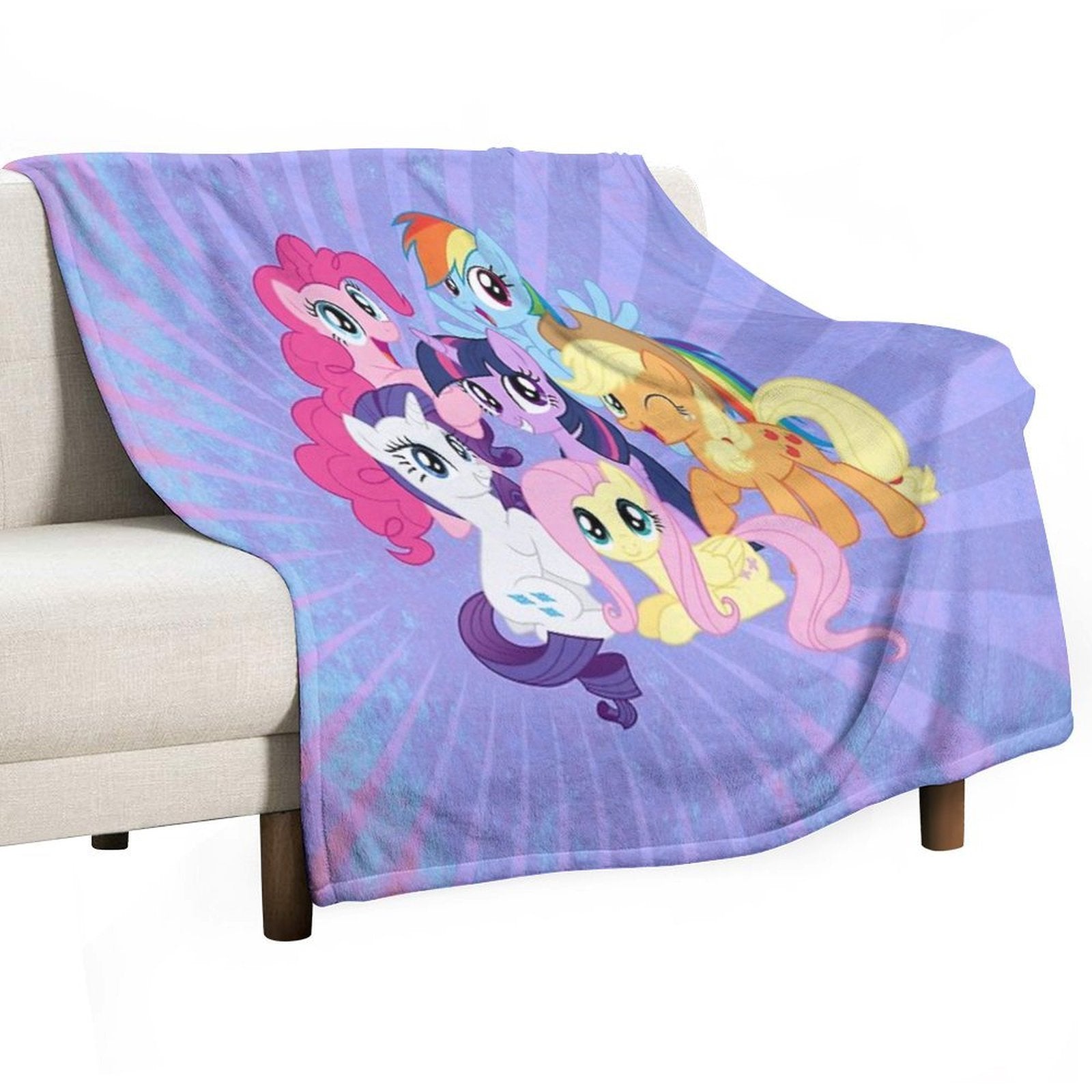 My Little Ponies Machine-washable Throw Blanket