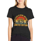 50th Birthday Decorations For Men 1975 Gag 50 Year Gift  Cotton T-Shirt