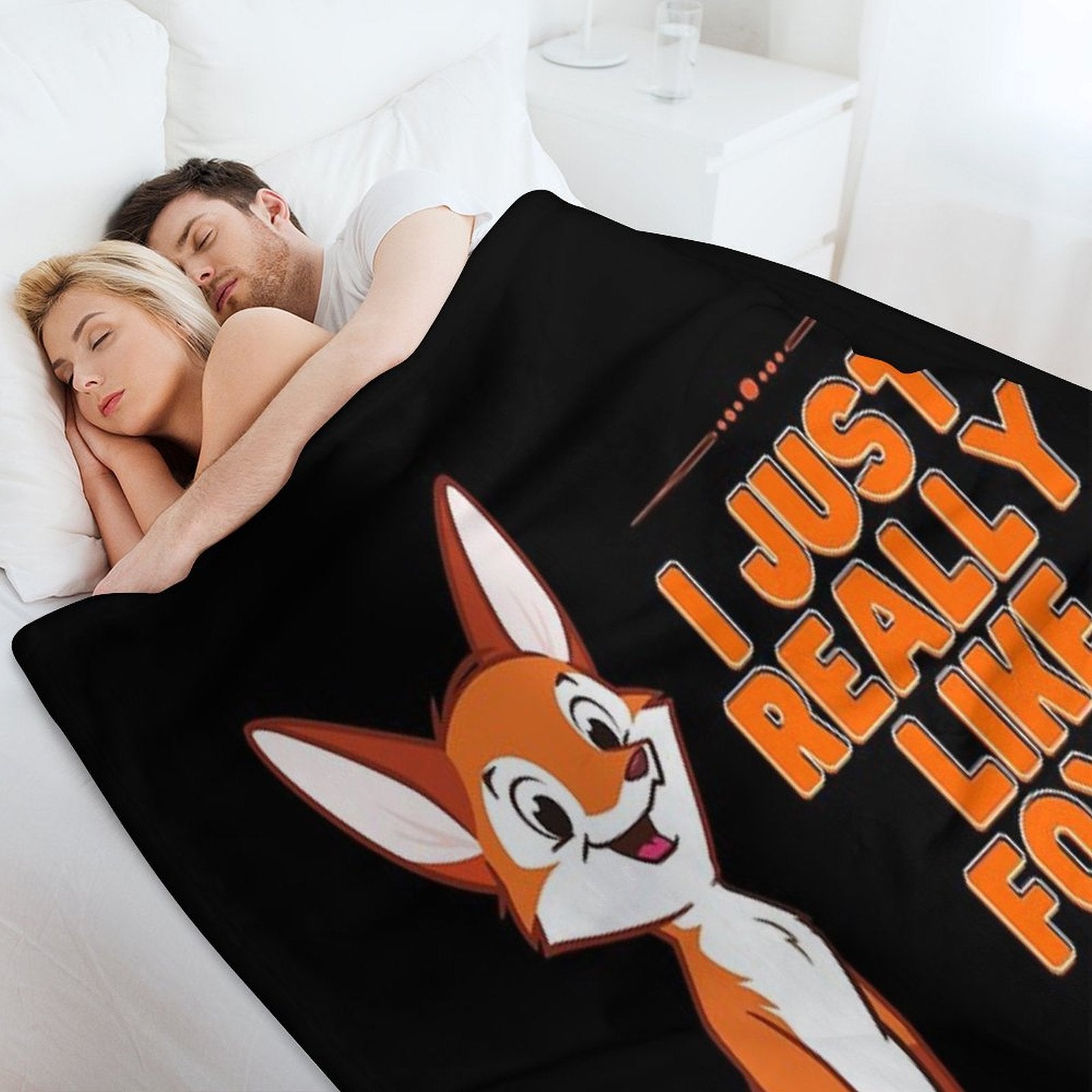 I Just Really Like Foxes Ok Anti-pilling Throw Blanket