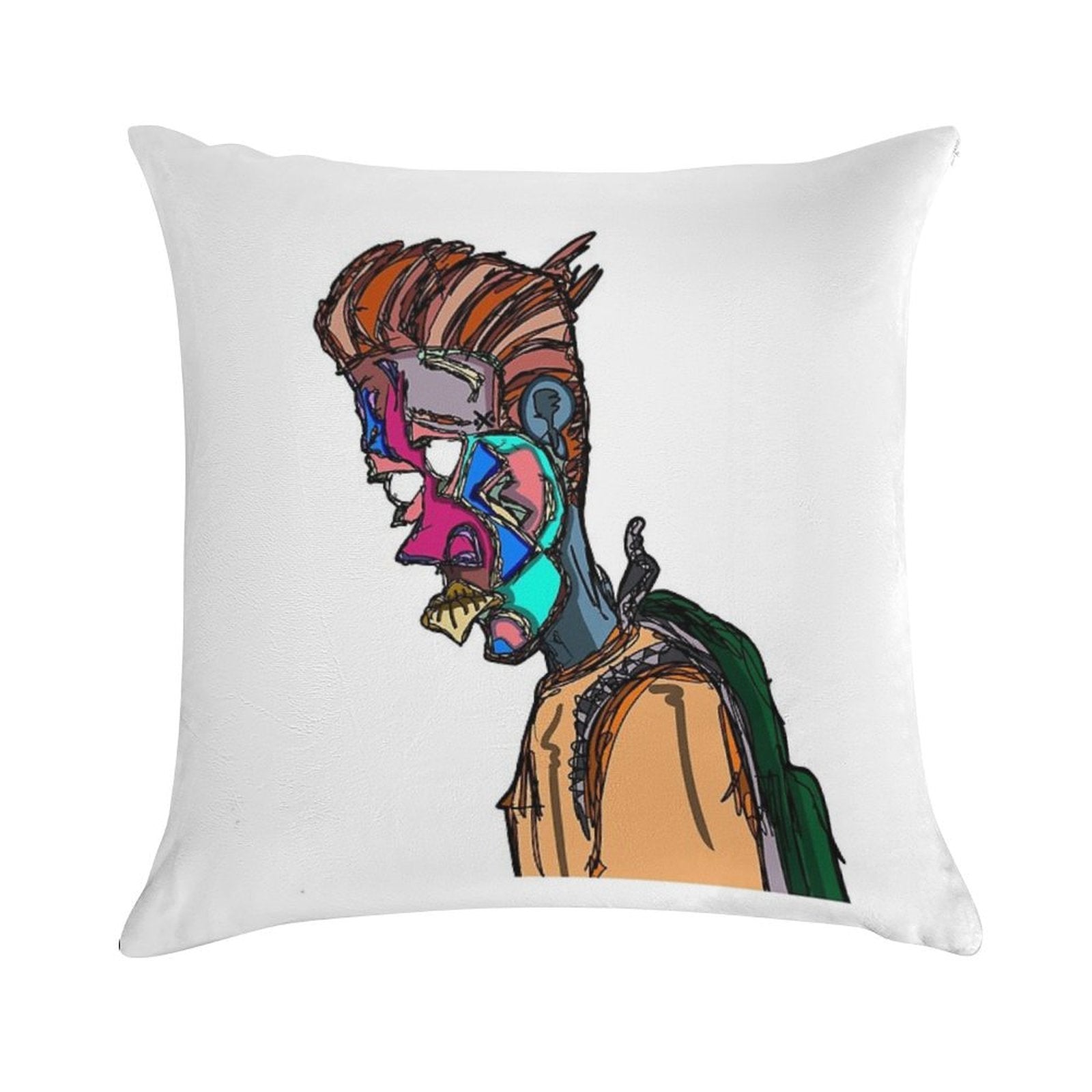 Mosaic Daypacker Soft High-Density Material Throw Pillow