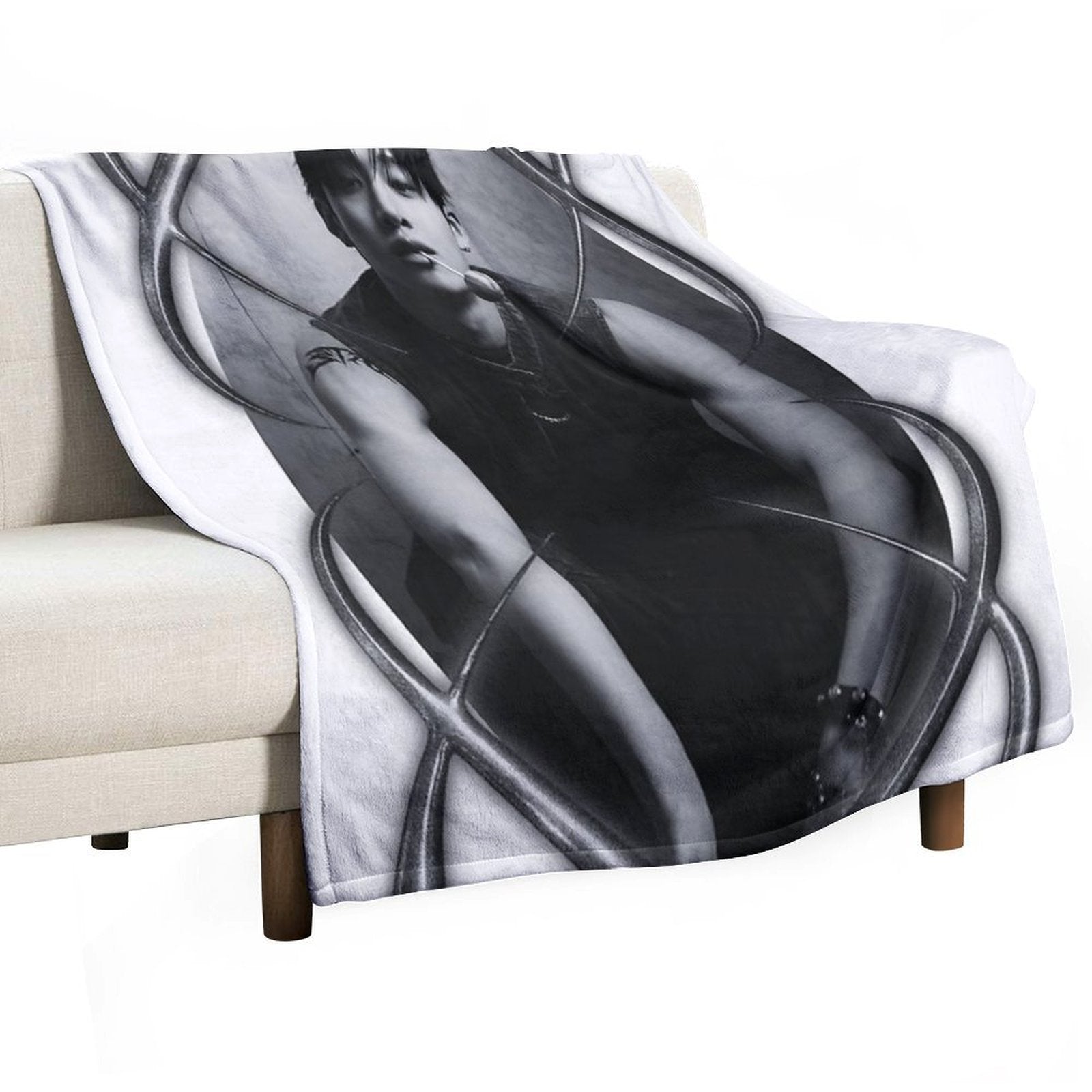 Stray Kids Bang Chan Anti-pilling Throw Blanket