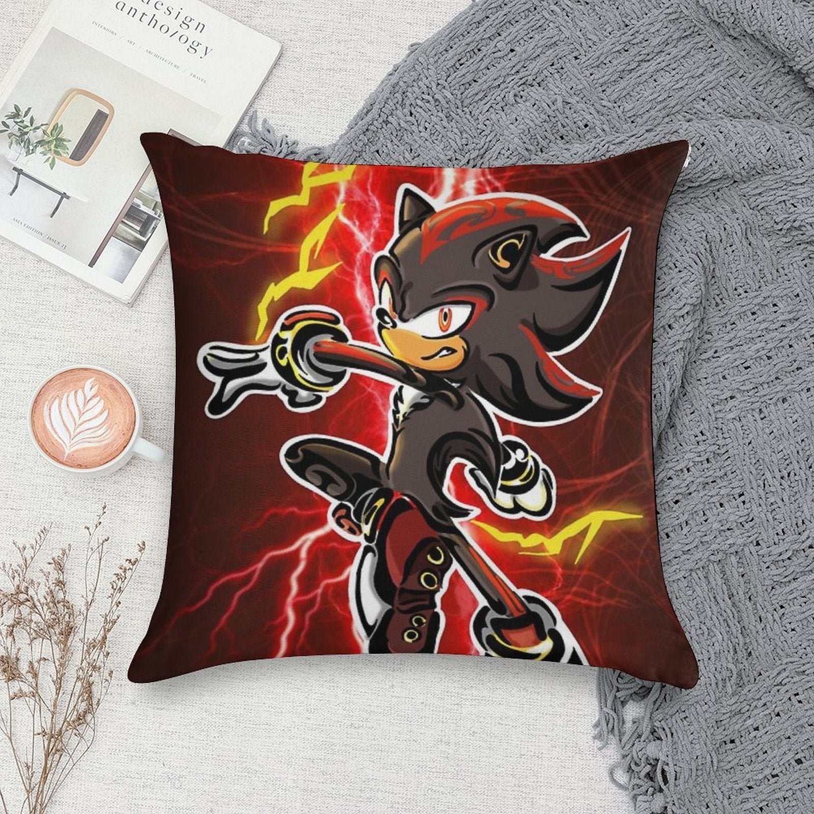 Shadow Tribal Art Poster Soft Bedroom Essential Throw Pillow