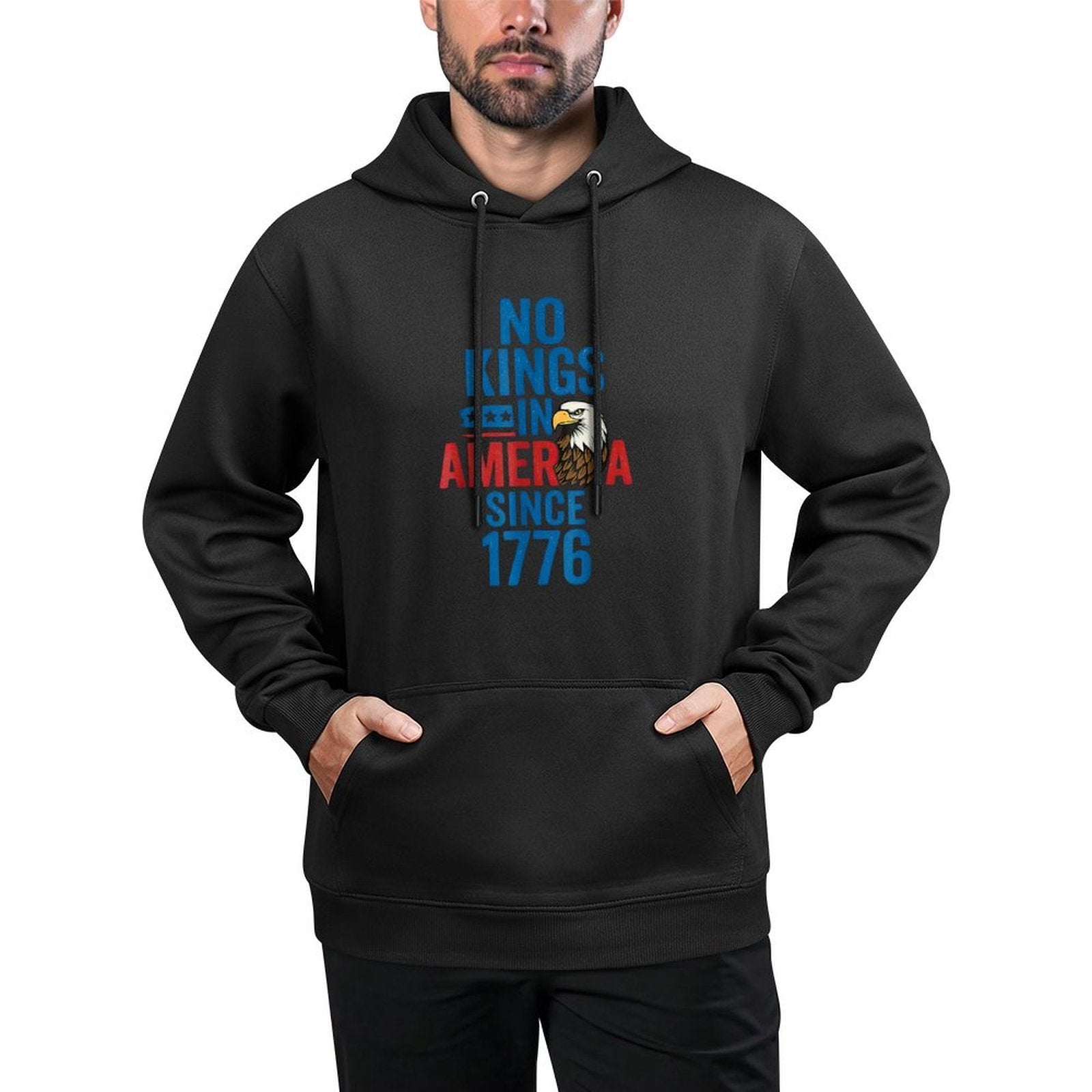 No Kings In America Since 1776 Shirt No Kings Men Women Adjustable Hood Hoodie