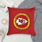 Chiefs-kansas Soft Hidden Zipper Throw Pillow